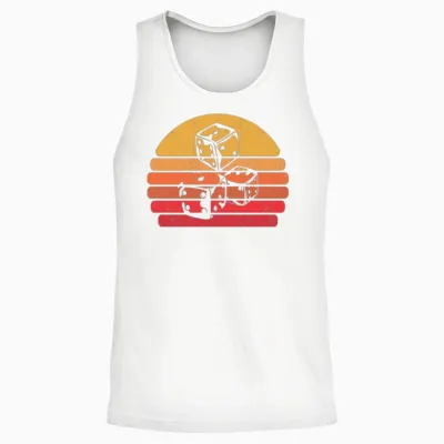 Retro Vintage Board Games Unisex Tank Top - White