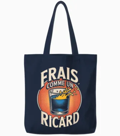 Apéro Ricard – Fresh as Un Ricard Tote Bags - Navy