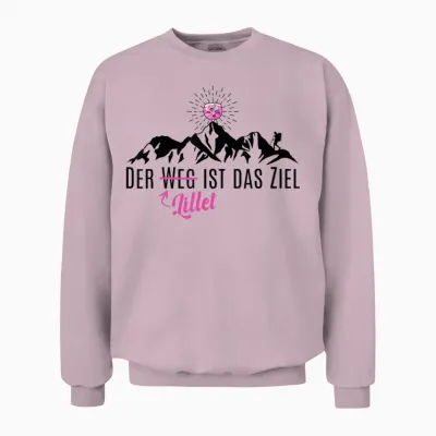 Wildberry Lillet Wanderer T-Shirt, White Unisex Sweatshirt - Light Pink