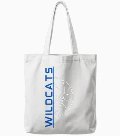Wildcats Basketball Tote Bags - White