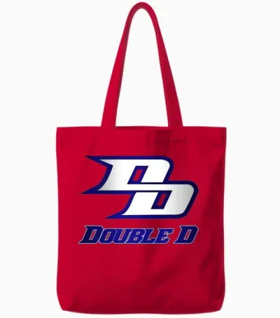 Double D Logo Tote Bags - Red