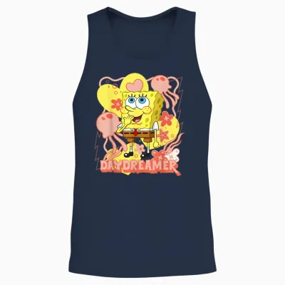 Sponge Bob - Schwammkopf Daydreamer Unisex Tank Top - Navy
