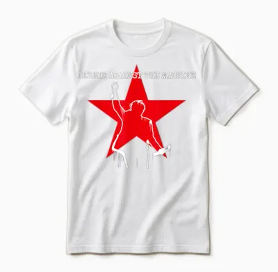 Bernie Sanders 2020 Against the Machine T-Shirt, Black Unisex T-Shirt - White
