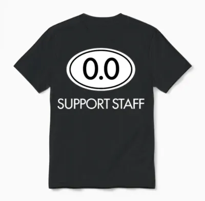 Marathon 0.0 Circle No Thanks Funny Support Staff Unisex T-Shirt - Black