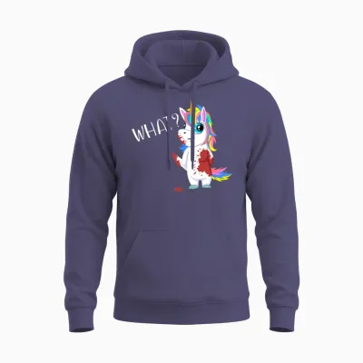 Funny Unicorn Gift Unisex Hoodie - Heather Sport Dark Navy