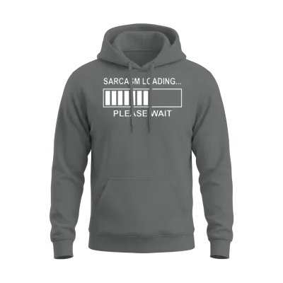 Sarcasm Loading Funny Computer Geek Tech Programme Unisex Hoodie - Graphite Heather