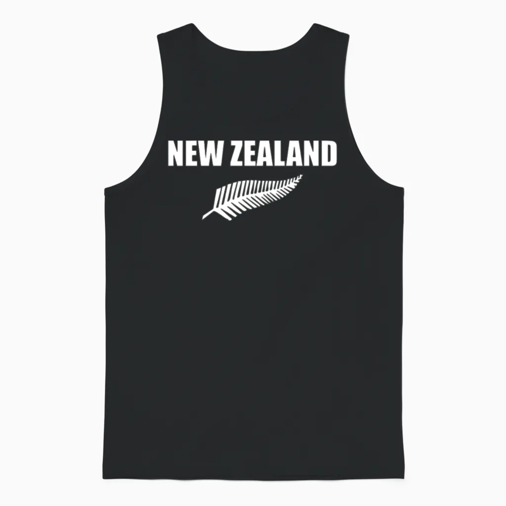 New Zealand Unisex Tank Top in Black