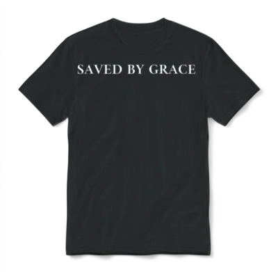 Saved by Grace Unisex T-Shirt - Black