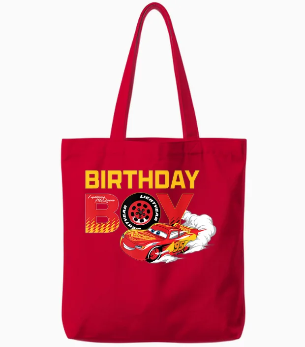 Disney & Pixar's Cars “birthday Boy” Lightning Mcqueen Tote Bags in Red