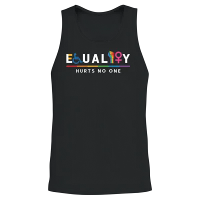 Equality Hurts No One Equal Rights Lgbt Unisex Tank Top - Black