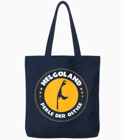 Lustiges Motiv Helgoland/sylt Perle Der Ostsee Tote Bags - Navy