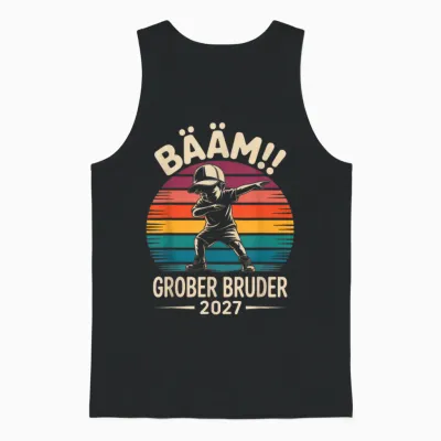 Bääm Großer Bruder 2027 Cooles Dabbing Für Werdende Brüder Unisex Tank Top - Black