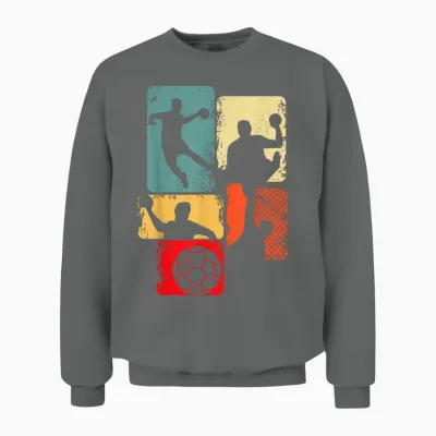 Handball Handballer Boys Children Men Unisex Sweatshirt - Graphite Heather