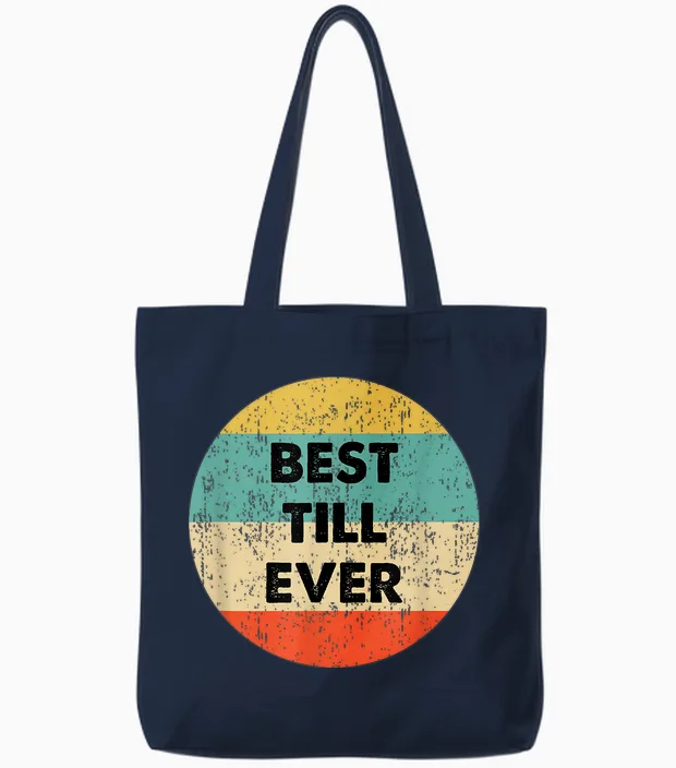 Till Vorname T-Shirt - Herren - Schwarz - S - Kurzarm - Klassisch - Crew Neck - Personalisierte T-Shirts Tote Bags in Navy