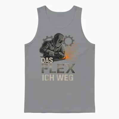 Das Flex Ich Weg Unisex Tank Top - Sport Grey