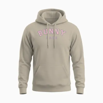 Retro Bunny Babe Unisex Hoodie - Sand