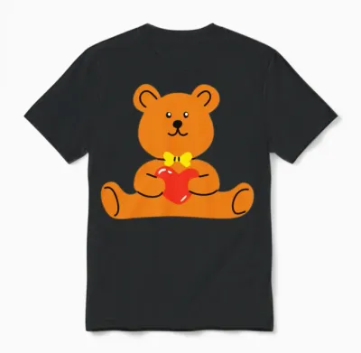 Teddy Bear Lover Unisex T-Shirt - Black