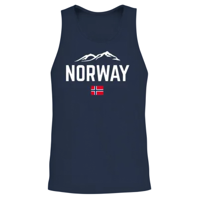 Norway Flag Norway Unisex Tank Top - Navy