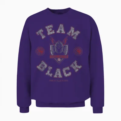 House of the Dragon Team Black Targaryen House Logo Unisex Sweatshirt - Purple