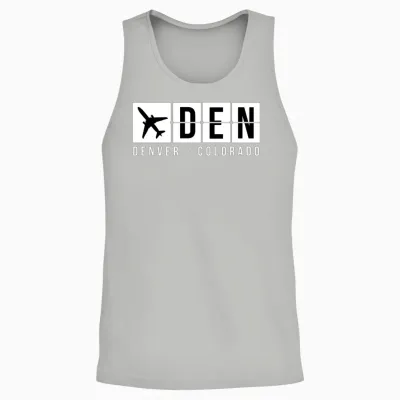 Denver Airport Code Unisex Tank Top - Ash