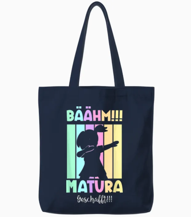 Bäähm Matura Geschafft 2026 Tote Bags in Navy