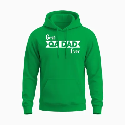 Qa Engineer Dad, Best Qa Dad Ever, Iso 9001 Unisex Hoodie - Irish Green