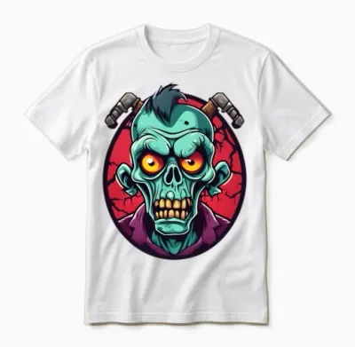 Funny Zombie Unisex T-Shirt - White