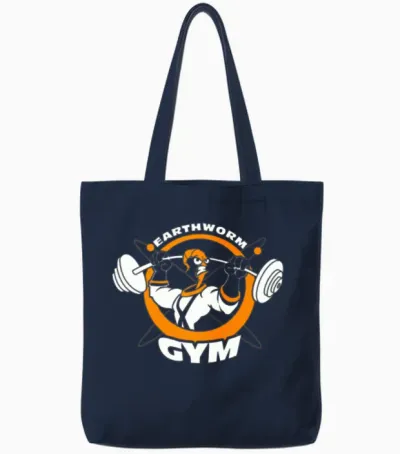 Earthworm Gym Tote Bags - Navy