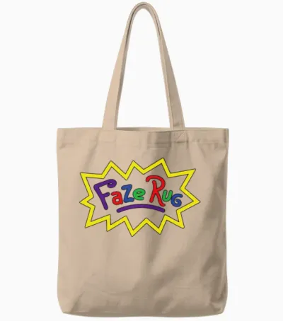Faze Rug Hoodie Unisex Merch for Women Men Teen Tote Bags - Natural