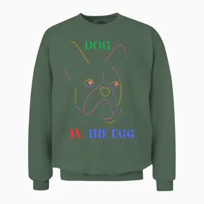 Dog in the Egg Unisex Sweatshirt - Military Green