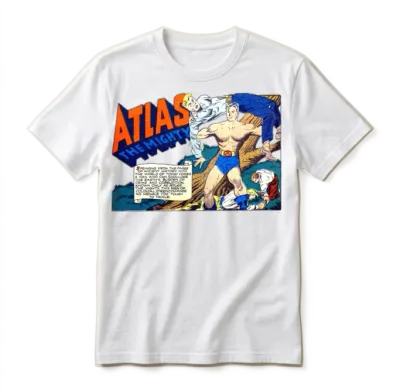 Atlas the Mighty Unisex T-Shirt - White