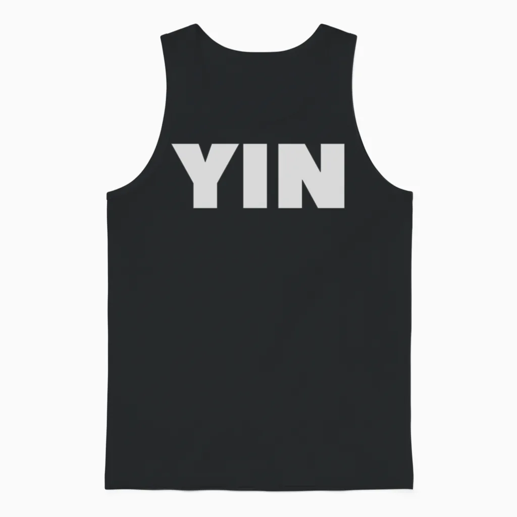 Yin / Yin Yang / Bestseller Unisex Tank Top in Black
