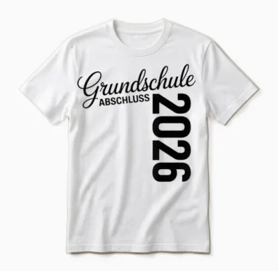 Abschluss Grundschule 2026 Grundschule Abschied Abgänger Unisex T-Shirt - White