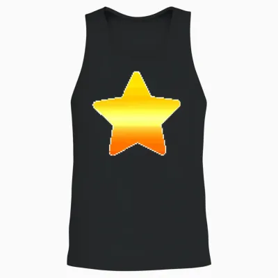 Retro Style 80s-90s. Unisex Tank Top - Black
