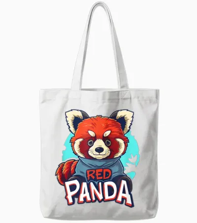 Joli Costume De Panda Rouge Pour Adultes Et Enfants Tote Bags - White