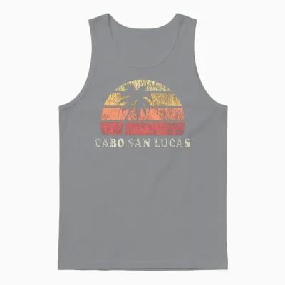 Cabo San Lucas 70s Throwback Unisex Tank Top - Sport Grey