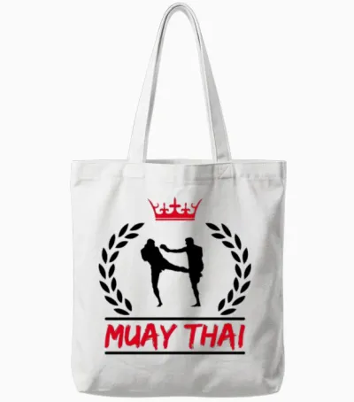 Muay Thai Tote Bags - White