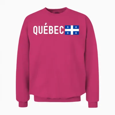 Drapeau Du Québec | Provinces & Territores Du Cana Unisex Sweatshirt - Heliconia
