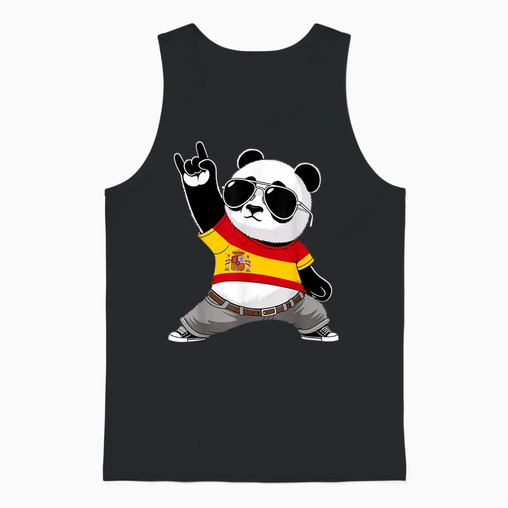 Spanische Flagge, Herren, Damen, Kinder, Spanien Unisex Tank Top in Black