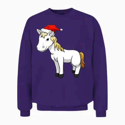 Ristmas Horse Unisex Sweatshirt - Purple