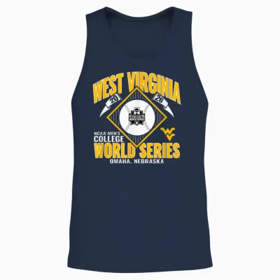 West Virginia Mountaineers College World Series 2026 Cws Unisex Tank Top - Navy