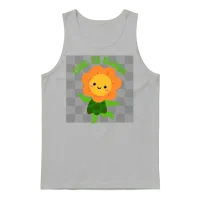 Time to Bloom: Floral Print Design Unisex Tank Top - Ash – 1