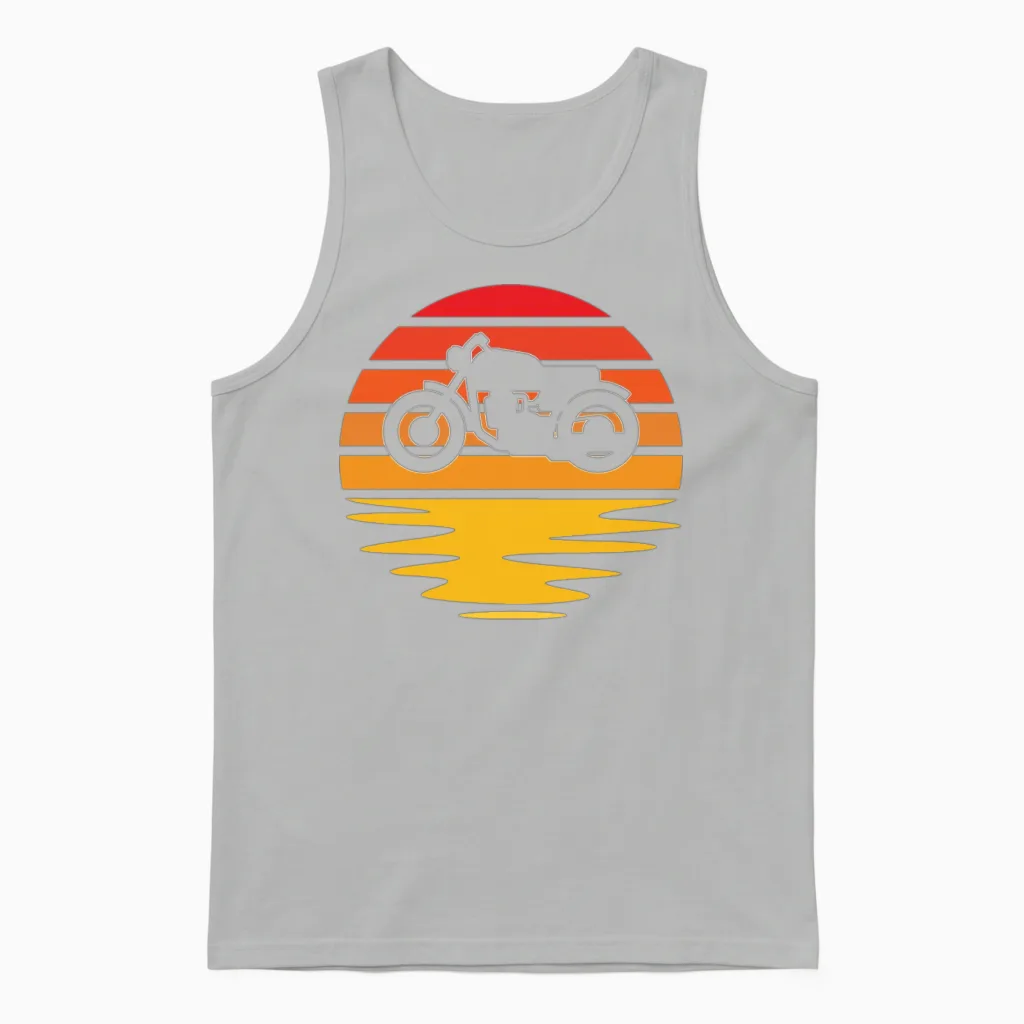 Motorcycle Retro - Motorcycles Unisex Tank Top in Ash