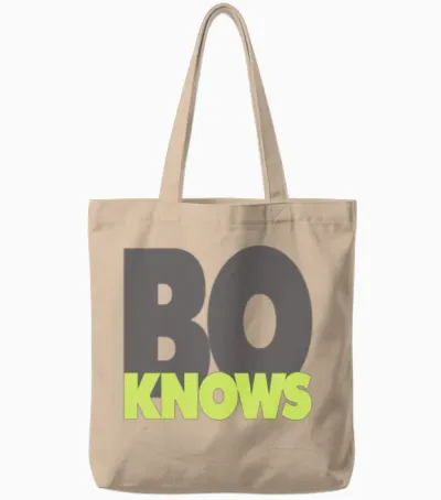 Bo Knows Tote Bags - Natural