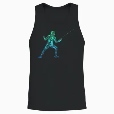 Fechten Fechter Kinder Unisex Tank Top - Black
