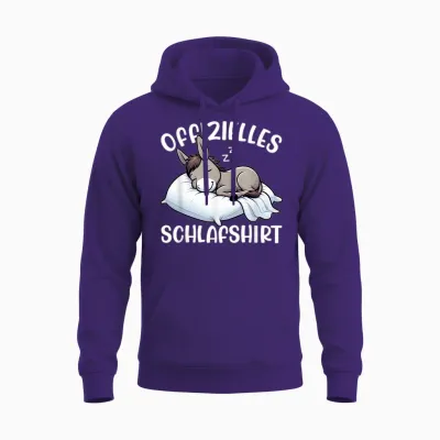 Official Sleep Shirt Donkey Nap Pyjamas Unisex Hoodie - Purple