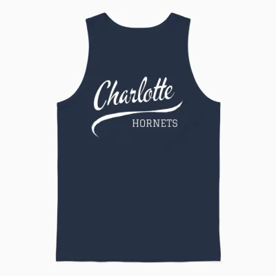 Hornets Retro Unisex Tank Top - Navy