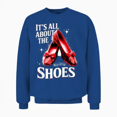 Ruby a Slipper It All About Shoes Wizard 0f O Z Unisex Sweatshirt - Royal