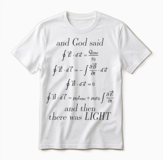 Maxwells Equations Maxwell Maxwell's Math Pi 3wh1 Unisex T-Shirt in White