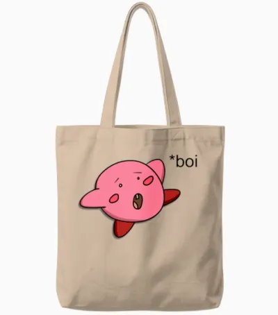 Funny Kirby Tote Bags - Natural